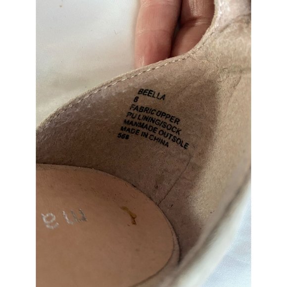 Tan Bella Two-Piece Block Heel Sandals size 8 - Picture 4 of 6